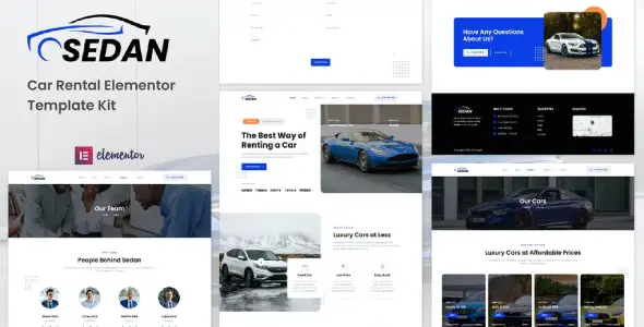 Sedan – Car Rental Elementor Template Kit