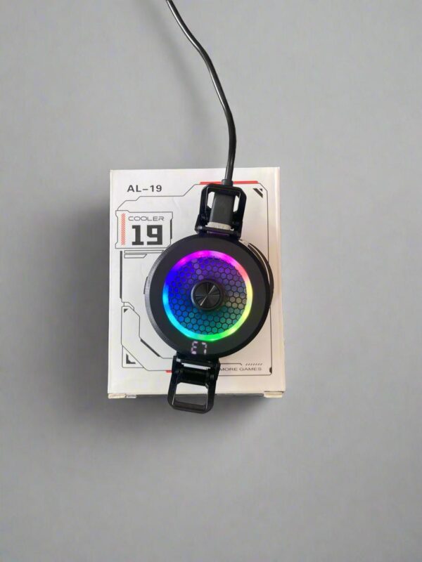 AL‑19 RGB Gaming Phone Cooler with Digital Display